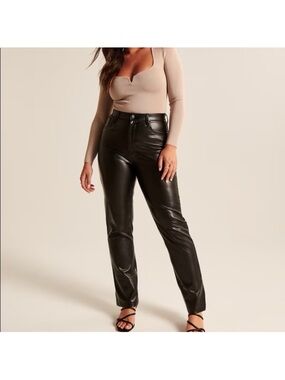 abercrombie and fitch Curve Vegan
Leather 90s Straight Pant